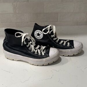 Converse Leather High-Top Platforms